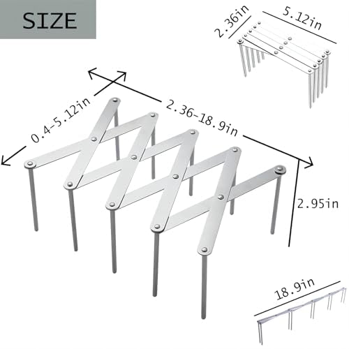 GREATLINK Adjustable Stainless Steel Pot Lid Organizer Rack