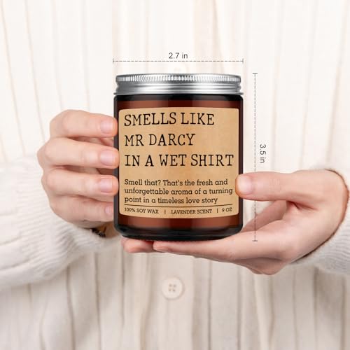 Mr. Darcy Scented Candle - Perfect Gift for Pride and Prejudice Fans