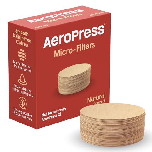 AeroPress Natural Paper Micro-Filters, 200 Count - Unbleached Replacement