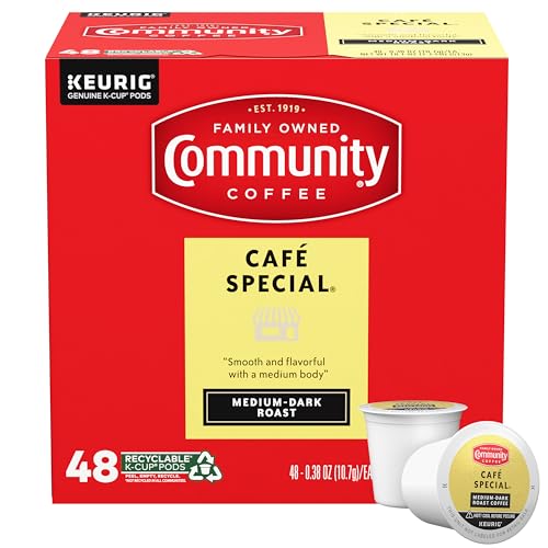 Community Coffee Café Special Medium-Dark Roast K-Cup Pods - 48 Count