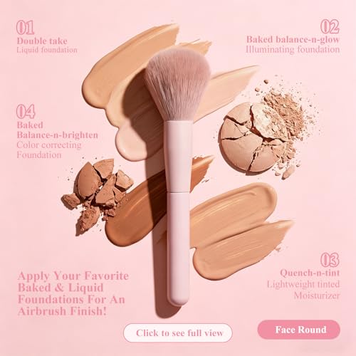 10-Piece Pink Eye Makeup Brush Set - Synthetic Eyeshadow & Contour Brushes