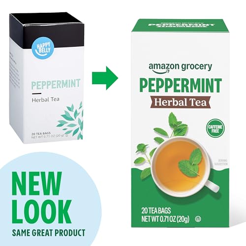 Peppermint Herbal Tea Bags - Caffeine Free, 20 Count