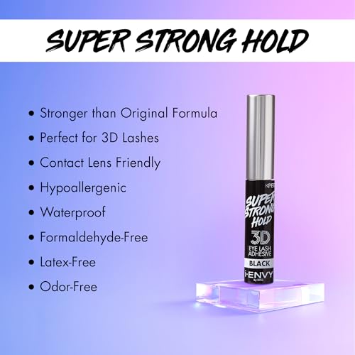 i-Envy Super Strong Hold False Eyelash Adhesive Brush-On Black
