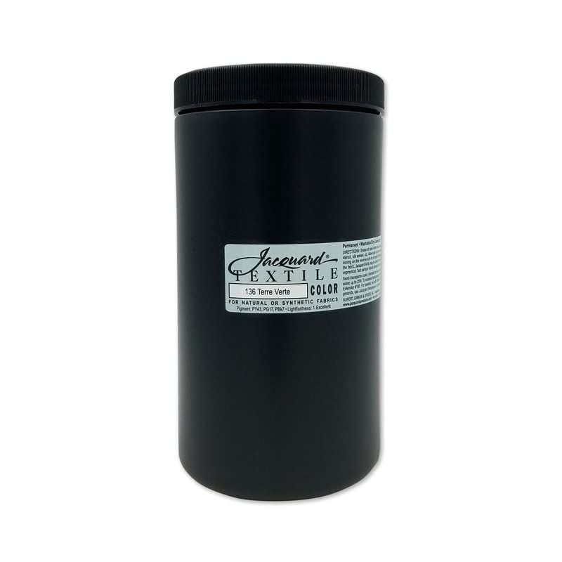 Jacquard Fabric Paint for Clothes - 32 Oz Terre Verte Color