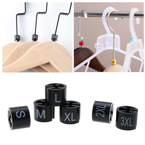 180PCS Round Plastic Hanger Size Marking Buttons for Clothing