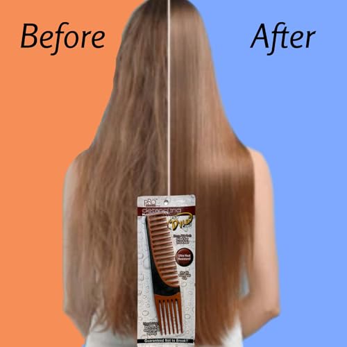 ALAZCO Duo Detangling & Hair Lifting Comb - Wide Tooth Styling Tool