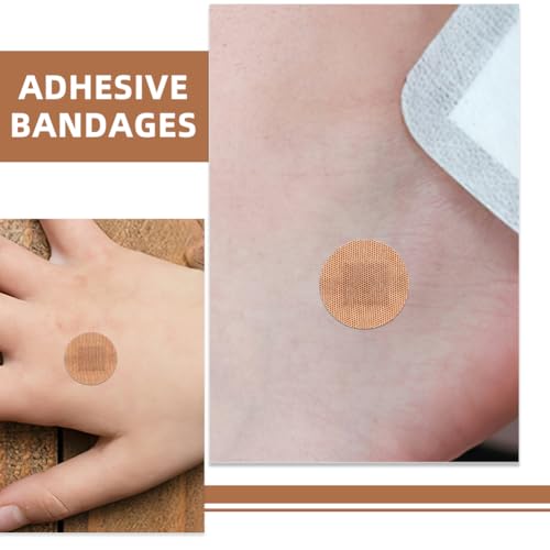 100PCS Small Round Bandages for Face, 4 Sizes Spot Bandages, Circle Bandaids for Wound Care and Hide Skin Spots Ideal for Small Incisions