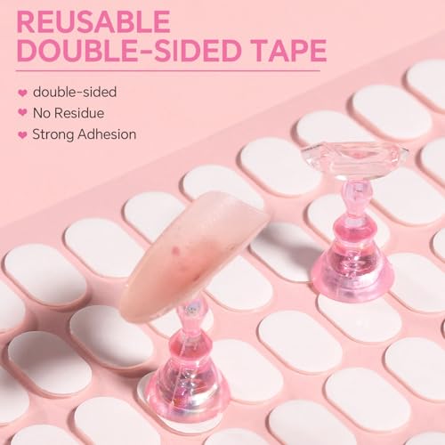Narsikar Magnetic Nail Stand Set for Press On Nails with 300 Tabs