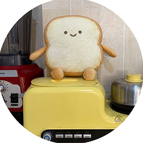 OUKEYI Funny Toast Bread Pillow - Soft Plush Toy for Kids & Adults