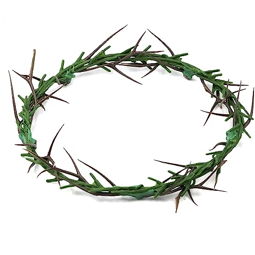 Wearable Crown of Thorns Life Size 8 Inch for Religious Decor & Costumes