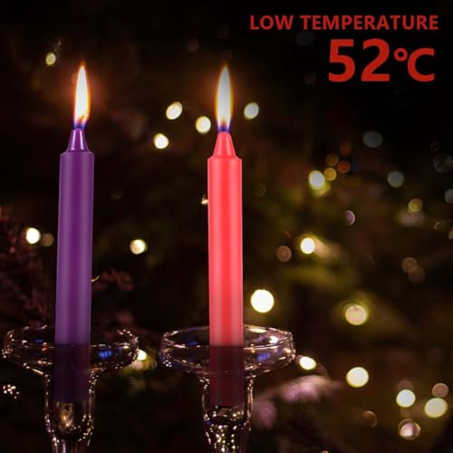 KISEER 3-Pack Low Temperature Romantic Candles for Couples