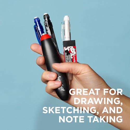 Sakura SumoGrip 0.9mm Mechanical Pencil, Ergonomic Clear Barrel with Eraser