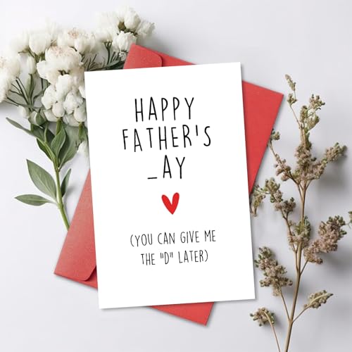 Funny Father's Day Card for Husband or Boyfriend - Rude Pun
