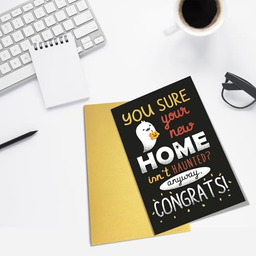 Goroar Spooky Housewarming Card - Funny Ghost Congratulations Card