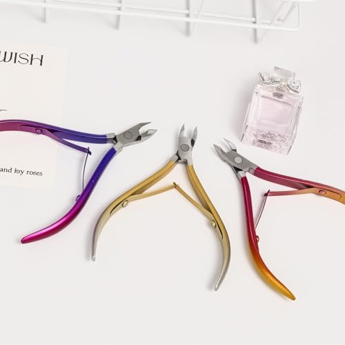 cmetta Cuticle Nipper - Professional Red Carbon Steel Nail Trimmer & Care Tool