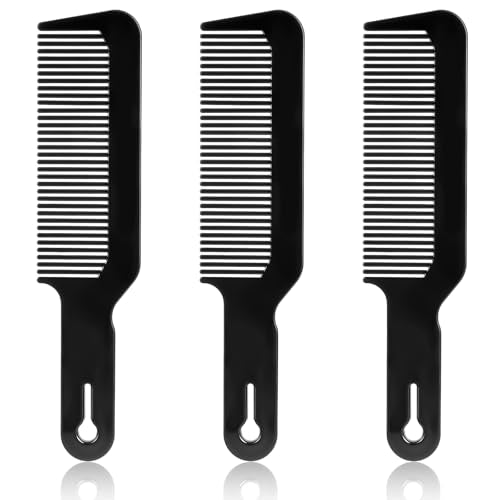 InnoHHustle 3 Pack Barber Blending Combs - Heat Resistant Flat Top Styling