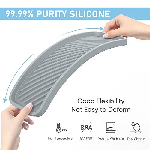 EG-SIPRO Silicone Kitchen Sink Organizer Tray, 9x3.7 Inch - 2 Pack