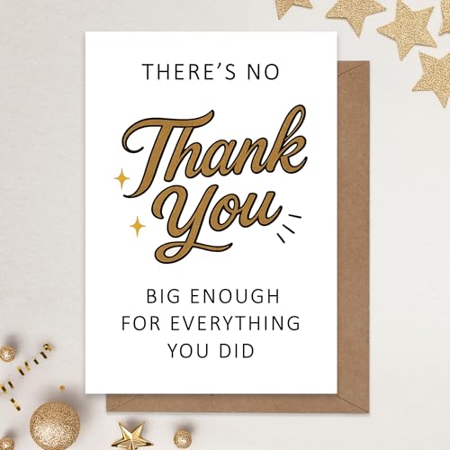 Cheerin Thank You Card with Envelope - 5x7 Inch Appreciation Card for All Occasions