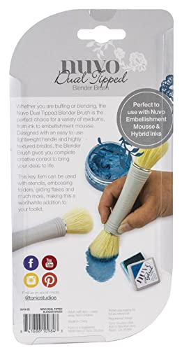 Tonic Studios Nuvo Dual-Ended Blender Brushes - 2 Pack for Crafting