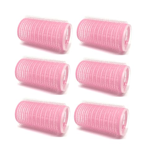 Self Grip Hair Rollers 6-Piece Medium 1.2 Inch Assorted Colors