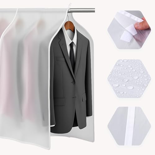 Bruislard Garment Rack Cover - Waterproof Hanging Clothes Organizer, 35x43 in