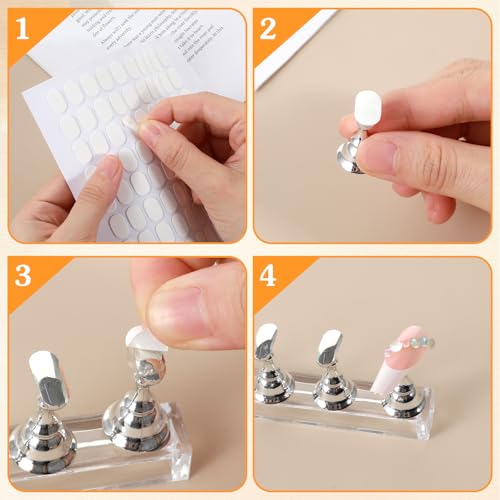 Ymapinc Double Sided Nail Adhesive Tabs - 1000 Pcs Pre-Cut Sticky Strips
