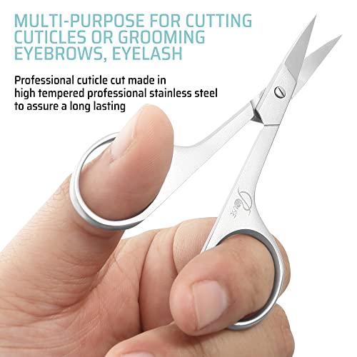 ROUSE Professional Stainless Steel Cuticle Scissors & Grooming Tool