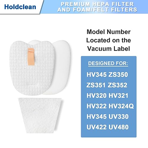 Shark Rocket Vacuum Filter Replacement Kit - 4 Foam & Felt, 4 Post Filters