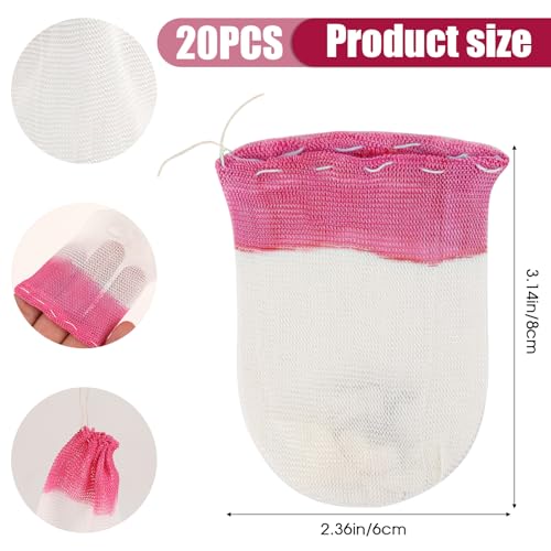 20 Pieces Propane Lanterns Mantles Gas Lamp Mantles Gas Lantern Mantles Propane Lantern Covers Mantles U-Shape Gas Lamp Mantles for Outdoor Camping Lantern (Pink)