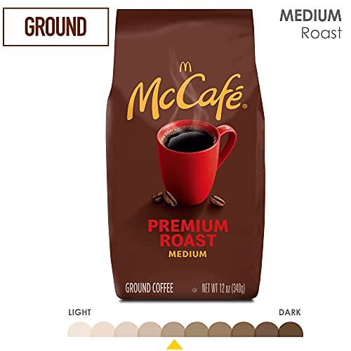 McCafé Premium Roast Ground Coffee 12 oz Bag - Medium Roast, 100% Arabica, Kosher