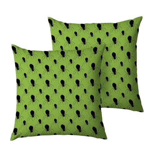 Throw Pillow Covers 18x18 Soft Holiday Decorative Cushion Cases 2PCS
