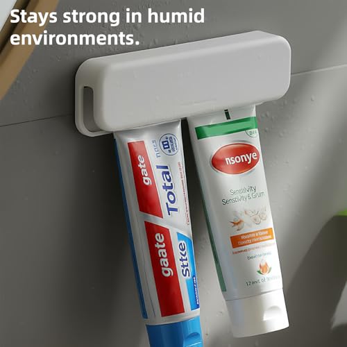 Wall-Mounted Toothpaste Holder - JM.JEEMI Adhesive Clips for Bathroom