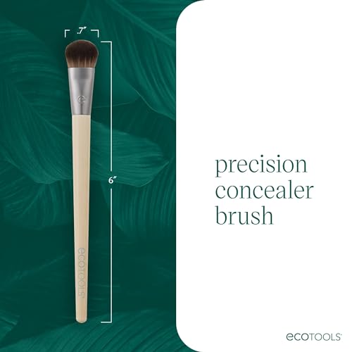 EcoTools Precision Concealer Makeup Brush - Dense Bristles for Under Eye
