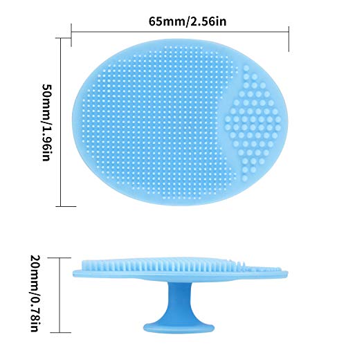 Luckyiren Silicone Face Scrubber & Facial Cleansing Brush Pad