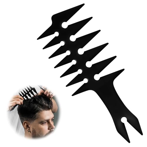 OLLBIT Retro Double Sided Hair Comb for Men - Wide & Fine Teeth ABS