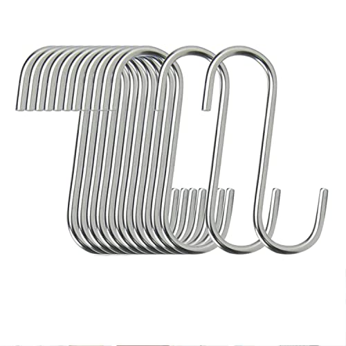 40-Pack Heavy Duty S Hooks - Stainless Steel for Kitchen & Home