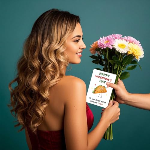 Funny Valentine's Day Card for Him - Taco Love Greeting Card
