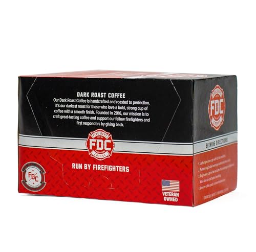 Fire Department Coffee Dark Roast Coffee Pods, 24 Count (2 Packs of 12)