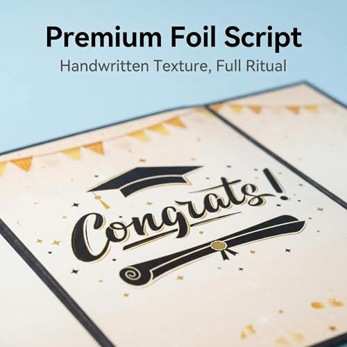 Elegant Graduation Guest Book 2026 - Black & Gold Party Decor