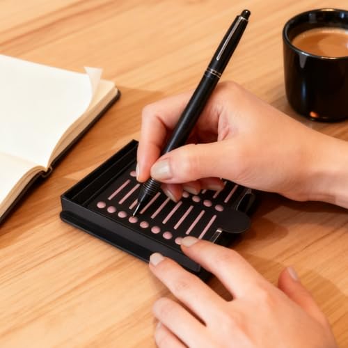 Sticky Note Holder with 5 Reusable Templates for Organization