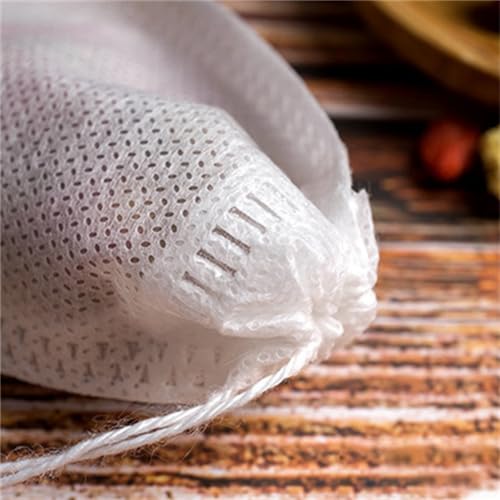 Disposable Tea Filter Bags - Natural Wood Pulp Infuser, Set of 50