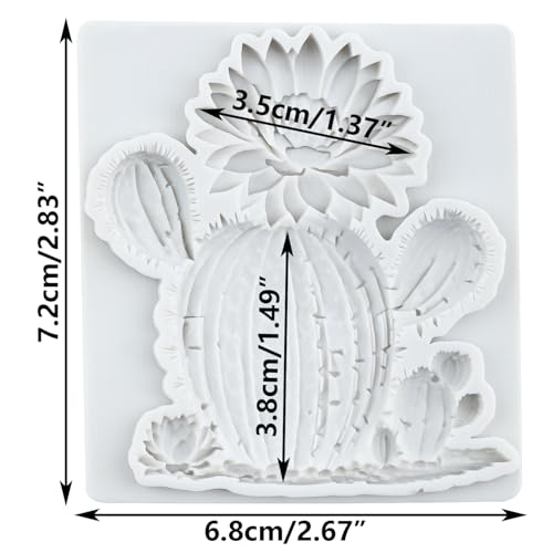 3D Cactus Silicone Molds for Cake Decoration & Candies