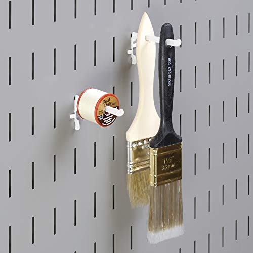 Wall Control 3.5-Inch Paint Brush Hook & Thread Spool Holder - Pack of 4