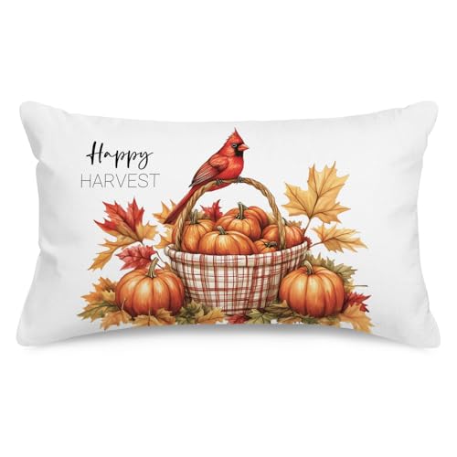 WitHero Fall Lumbar Pillow Cover - 12x20 Inch Double-Sided Print
