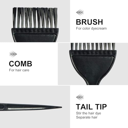 Hair Dye Brushes 6-Pack - Reusable Applicator Brushes for Salon and Home DIY