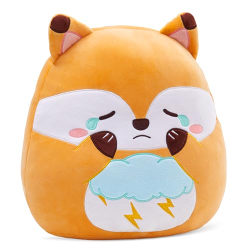 Red Fox Plush Pillow - 12" Cloud Rain Toy for Kids