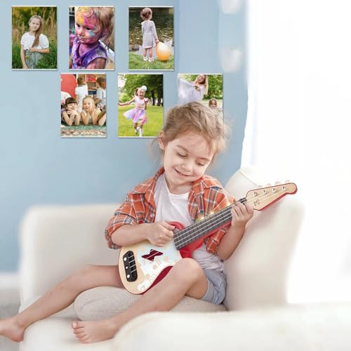 4x4 Vertical Acrylic Picture Frames - Set of 6 Clear Floating Frames