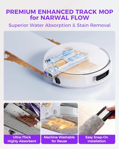 Yivy Accessory Kit for Narwal Flow Robot Vacuum - 12-Piece Replacement Set