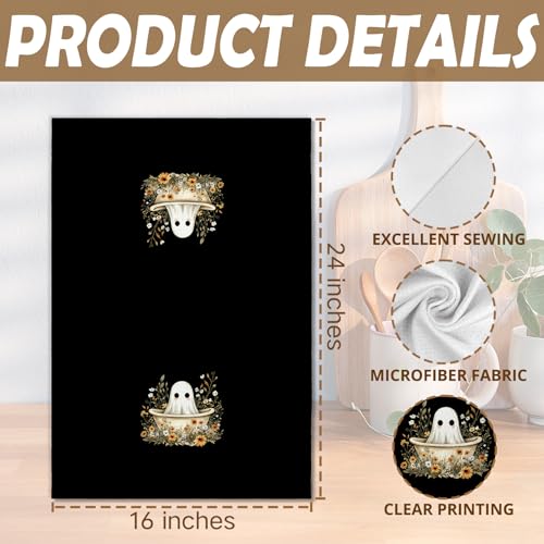 Halloween Ghost Hand Towels - Fall Bathroom Towel Color-5