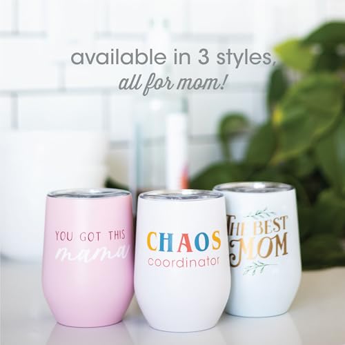 Pearhead You Got This Mama Stainless Steel Wine Tumbler, 12oz (Pack of 6)